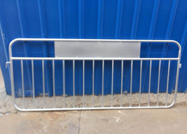 Steel Crowd Control Barriers Ireland  Detachable Feet Type With Galvanized Surface