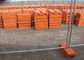 Temporary Security Fence Panels / Building Site Safety Fencing With Plastic Foot