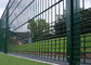 Green Powder Coated Double Wire Mesh Fence / Welded Wire Mesh Panels 200 X 50 MM
