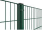 Green Pvc Coated 868 Double Twin Wire Fence Height 1880MM With 60MM Post